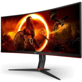 Resim Aoc CU34G2XP/BK 34" 1 MS 180 Hz Freesync Premium WQHD VA Curved Oyuncu Monitörü Teşhir 