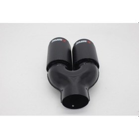 Resim Akrapoviç Çiftli Karbon Egzoz Ucu 2x76 Parlak Sol 