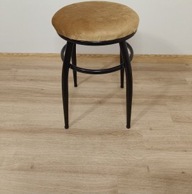 Resim Evko Mobilya Tabure, Bar Taburesi, 2'li Tabure,siyah Ayaklı-kahve 