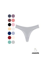 Resim Mistirik Paulo Model Fitilli Esnek Kumaş String Tanga Gri Renk Gri 