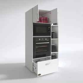 Resim Kenzlife fırın dolabı makbule byz 180*90*56 mutfak çekmeceli ayaklı banyo kiler ofis 