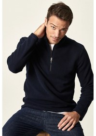 Resim AC&Co / Altınyıldız Classics Anti-Pilling Tüylenme Yapmayan Bato Yaka Erkek Polar Sweatshirt 4A5221100016LACXXL Lacivert 
