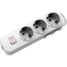 Resim Elbi 3'lü Anahtarlı Topraklı Grup Priz Klemensli 