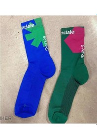 Resim Shimano S-phyre Cannondale Uzun Konç Çorap Mavi-yeşil L-xl 45-48 Siyah 