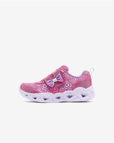 Resim Skechers Heart Lıghts Boogıe Land Küçük Kız Çocuk Pembe Işıklı Spor Ayakkabı 303258n Hpmt Pembe 