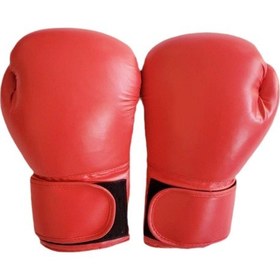 Resim Suntek Boks Eldivenleri Nefes Alabilir Pu Pushıng Altıcı Muay L Kırmızı 