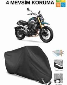 Resim AutoEN CFMOTO700CL-X Adventure DAYANIKLI KİLİT UYUMLU SU GEÇİRMEZ MOTOSİKLET BRANDASI-SİYAH 