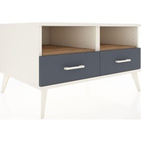 Resim Kronos Şifonyer 2 Raflı 2 Çekmeceli 88x59x48 Aytaşı-çam/antrasit Çam/antrasit 