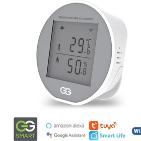 Resim Günsan Akıllı Wifi Sıcaklık & Nem Sensörü Tuya & Smart Life Uyumlu 