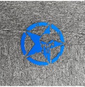 Resim Mavi Yansıtıcı-8x8 Cm- Çıkartmaları Kafatasları Punisher Beş Köşeli Yıldız Yansıtıcı Yakıt Deposu Kapağı Gövde Cam 