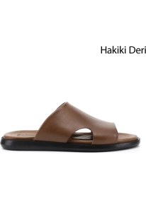 Resim Gönderi(r) Erkek Ceviz Hakiki Deri Terlik 