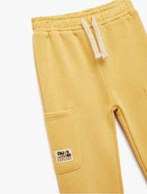 Resim Koton Şardonlu Beli Lastikli Basic Jogger Eşofman Altı Hardal 6wmb40080tk 