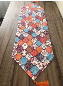 Resim Motifli Moroccan Desenli Runner Çok Renkli 
