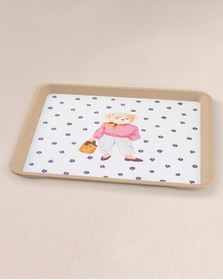 Resim Madame Coco Patrice Bear Kare Tepsi 1kteps199432,5x32,5x1,5 Cm-mor 