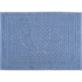 Resim Mira Home Ayak İzli Banyo Havlusu 100 Pamuk Yumuşak Ayak Havlusu 50x70 Cm Yeşil 