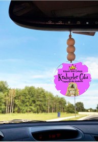 Resim Genel Markalar Kraliçeler Gibi Yaşayan Kadınım Dikiz Aynası Pleksi Araba Süsü 