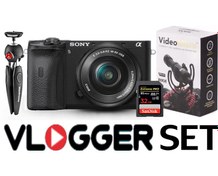 Resim Sony A6600 16-50mm Lensli Vlogger Set 