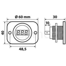 Resim Lampa Ext-9 Dijital Voltmetre 6/30V 38974 