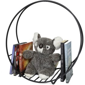 Resim Wess Dizayn Dekoratif Izgara Model Metal Dergilik Kitaplık Wd-06 