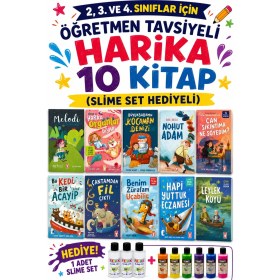Resim Timaş Çocuk Timaş 2,3. ve 4.sınıflar Için Öğretmen Tavsiyeli Harika 10 Kitap -2 (Slime Set Hediyeli) 