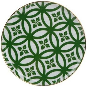 Resim Porland Morocco Düz Tabak Desen1 Yeşil 20cm 