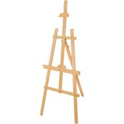 Resim Akyazı Sovale Ahşap 172 cm Ahşap Resim Ressam Sehpası Ayarlanabilir 