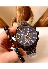 Resim Dial X 02985 Fonksiyonlu&takvimli Füme Çelik Erkek Kol Saati 