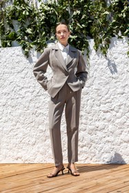 Resim TEK DÜĞMELİ BLAZER CEKET - GRİ / 42 