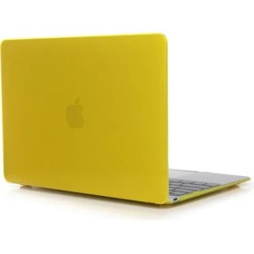 Resim Arabulalaca Apple MACBOOK Pro Retina 13.3 A1502 A1425 Hardcase Kapak Kılıf - Sarı 