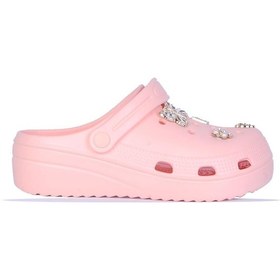 Resim Apella E800-6 Fiesta Pudra Eva Kadın Taşlı Günlük Terlik Bej 