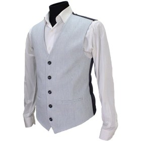 Resim Mentor Regalo Erkek Yelek V Yaka Mavi Beyaz 50555 