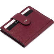 Resim Bordo Deri Erkek Kredi Kartlık - S1KK00001617-M71 