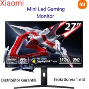 Resim Xiaomi G Pro 27I P27QBA-RGPGL 27" 1 Ms 2k Pivot IPS 180 Hz Oyuncu Monitörü+Dısplayport Kablo Hediye 