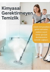 Resim Mieco Stella 2000W Çok Fonksiyonlu Buharlı Temizleyici - Buharlı Temizlik Makinesi +Ütü Başlığı 