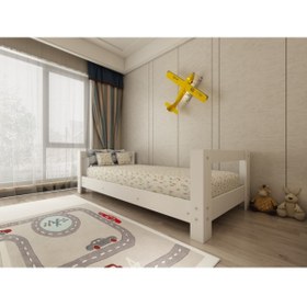 Resim DEKOR İDA Montessori Beyaz Mdf Çocuk Karyolası 90x190 Yatak Uyumlu Y1 