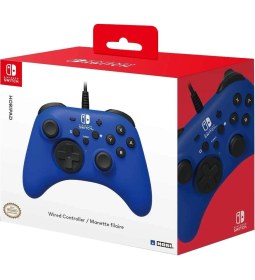 Resim Hori Nintendo Switch Pro Controller Kablolu Oyun Kolu Lisanslı Mavi 