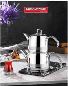 Resim Kahramanlar Enza Orta Tel Sap Çaydanlık Çelik 