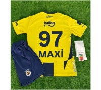 Resim Legent Lady F̸e̸n̸r̸b̸a̸h̸ç̸e̸ 2024/25 Beş Yıldızlı Maxi 97 Numara Iç Saha Çocuk Forması 4 Lü Set 