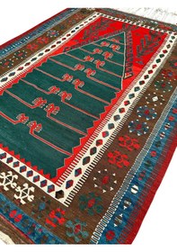 Resim El Dokuma Antika Obruk Kilimi 130x180 Kök Boya İnce Koleksiyonluk Kilim 