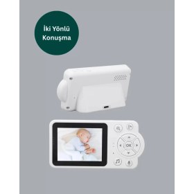 Resim Nemere İthalat Gece Görüşlü Bebek Kamerası Ninni ve Alarm Özellikli Nemere Ithalat 