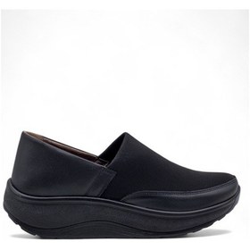 Resim Voyager Z030 Kadın Hakiki Deri Comfort Ayakkabı - Siyah - 37 Siyah 