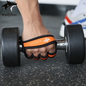 Resim Erkekler ve Kadınlar için Halter Eldiveni, Tam Avuç İçli Spor Eldiveni, Çimlendirme, Çömelme & Bank Presi ile Ağır Egzersizler İçin Uygun 