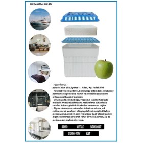 Resim Saban 2 Kg. Dikdörtgen Nem Alıcı Aparat Yeşil Elma ( 2 Kg. Blok ) 