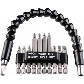 Resim Kwb 113990 Esnek Bükülebilir Vidalama Adaptörü ve Bits Seti 11 Pa 
