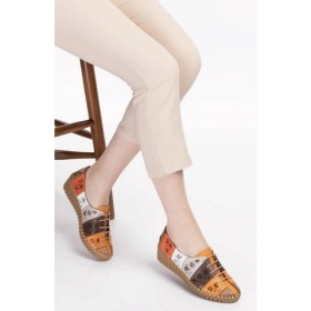 Resim Bags Shoes Guja 23Y701-2 Kadın Hakiki Deri Dolgu Taban Ultra Comfort Ayakkabı 