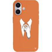 Resim iPhone 16 Plus Kravat Telefon Kılıfı 