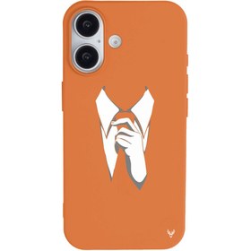Resim iPhone 16 Plus Kravat Telefon Kılıfı 