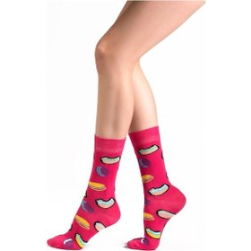 Resim Ozzy Socks Macaron Desenli Çorap Çok Renkli 