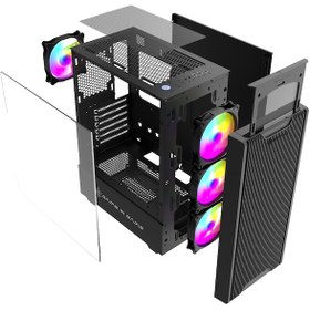 Resim Game İn Game Pony 600w 4x12cm Argb Fan Mesh Panel Temper Atx Kasa 