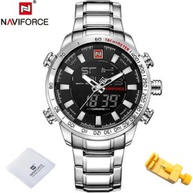 Resim Hanyang Sbw Erkek Saatler Lüks Moda Spor Izle Navıforce Marka Erkekler Kuvars Analog Dijital Saat Erkek Su Geçirmez Paslanmaz Çelik Saatler (Yurt Dışından) 